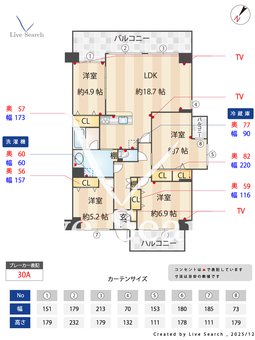 メイツ草加 307 【埼玉県新田】 の間取り図