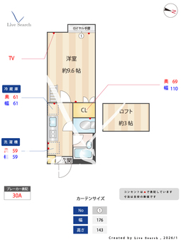 シシアシティ 205 【東京都篠崎駅】 の間取り図