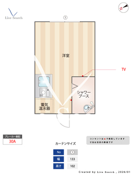 ダイヤモンドビル高田馬場 307 【東京都高田馬場駅】 の間取り図
