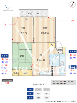 ヴィラコンフォートB 201 【茨城県勝田】 の間取り図