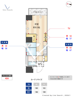 L'Allure（ラリュール） 603 【愛知県桜山駅】 の間取り図