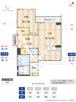 LUCE帯山西 301 【熊本県熊本都市バス 上保田窪 徒歩2分】 の間取り図