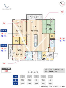LUCE帯山西 302 【熊本県熊本都市バス 上保田窪 徒歩2分】 の間取り図