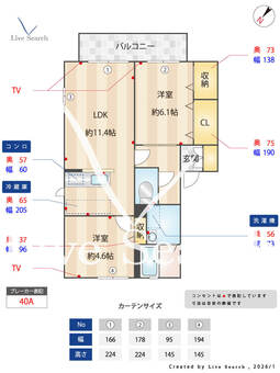 PORA　PORA A201 【大阪府南海電鉄南海本線 岸和田駅】 の間取り図