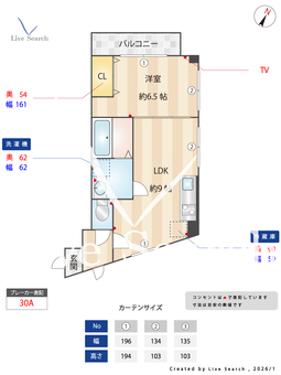 エルレジデンシア下新庄 403 【大阪府下新庄】 の間取り図