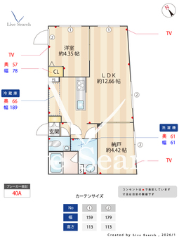 STRIPES用賀Ⅱ 201 【東京都用賀駅】 の間取り図