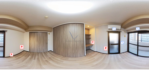 フェニーチェⅡ 705 【兵庫県神戸電鉄有馬線 湊川駅 徒歩4分 神戸市営地下鉄山手線 湊川公園駅 徒歩4分 神戸高速線 新開地駅 徒歩7分】 の間取り図