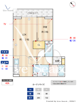 D-sereno武蔵藤沢  302 【埼玉県武蔵藤沢駅】 の間取り図