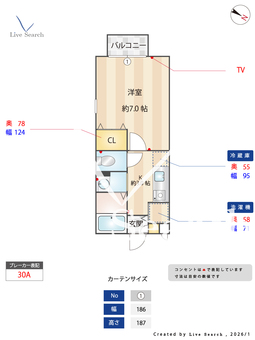 パセオ三国ヶ丘 209 【大阪府	 南海電鉄高野線　百舌鳥八幡駅　徒歩6分】 の間取り図