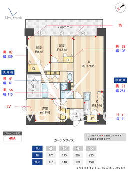 リングローブ 703 【福岡県千早駅】 の間取り図
