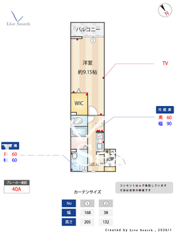 アクトルシェリア 201 【埼玉県浦和美園駅】 の間取り図