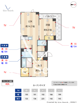 メール　アンソレイユ 301 【東京都中野新橋】 の間取り図