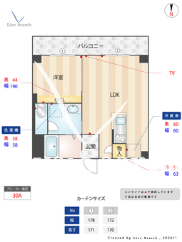 エルモス西新 303 【福岡県福岡市空港線 西新  駅まで徒歩時間  9分】 の間取り図