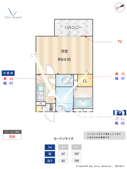 イクシオ 笠間 201 【神奈川県大船駅】 の間取り図