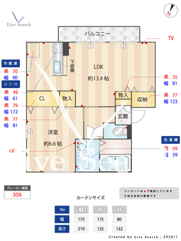ザウバーパーク 201 【埼玉県東所沢駅】 の間取り図