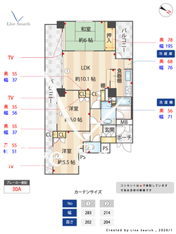 コスモ文京向丘 1201 【東京都東京メトロ南北線 本駒込駅】 の間取り図