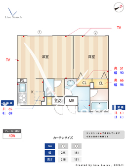 GranDuo千歳船橋Ⅳ 106 【東京都千歳船橋】 の間取り図