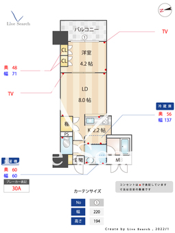 RJRプレシア千早 204 【福岡県千早駅】 の間取り図