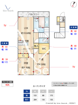 フェニックスⅢ 206 【埼玉県藤の牛島駅】 の間取り図