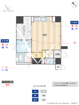 ザ・プレミアムスイート高田馬場 202 【東京都山手線 高田馬場駅】 の間取り図