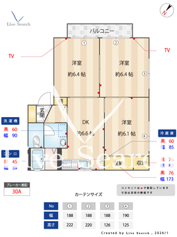 グリーンハイツ 201 【茨城県勝田駅】 の間取り図