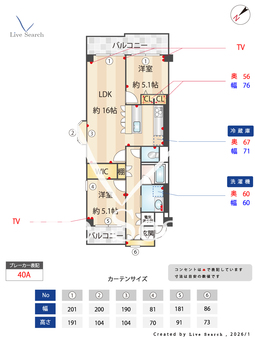 藤和島津山コープ 308 【東京都五反田駅】 の間取り図