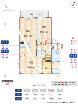 ピエールリヴィエールC 202 【茨城県赤塚駅】 の間取り図