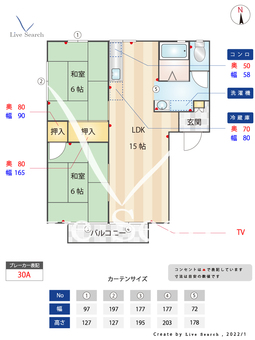 サンシティ梅林 202 【福岡県梅林駅】 の間取り図