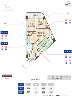 リバージュⅡ 401 【大阪府香里園駅】 の間取り図