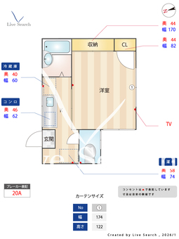 コーポカワノ 201 【千葉県市川真間】 の間取り図