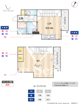 グランパセオ目黒洗足 101 【東京都洗足】 の間取り図