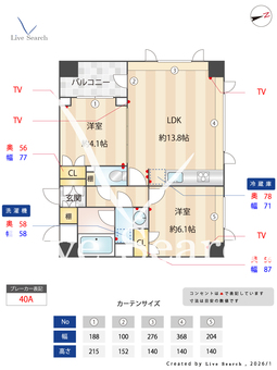 レジデンス渋谷富ヶ谷 406 【東京都代々木公園】 の間取り図