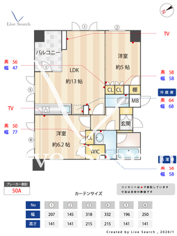 レジデンス渋谷富ヶ谷 408 【東京都代々木公園】 の間取り図