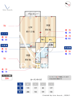 グランナチュールA 201 【埼玉県川越線　西大宮駅　徒歩18分】 の間取り図