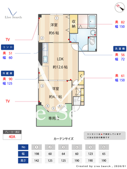 オカトピア藤原Ⅱ 101 【福岡県西鉄大牟田線　朝倉街道駅】 の間取り図