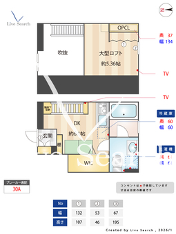 クラソ品川中延 105 【東京都中延】 の間取り図
