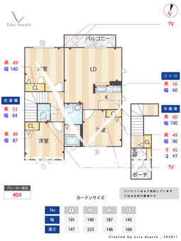 フローラル・アイⅡ 206 【和歌山県わかやま電鉄貴志川線 神前駅】 の間取り図