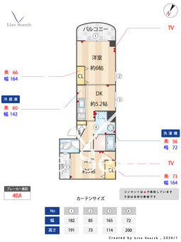 フロンティア洗足池 302 【東京都洗足池】 の間取り図
