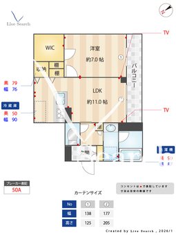 コルマル 301 【千葉県柏の葉キャンパス】 の間取り図