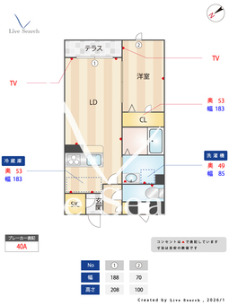 アルベイト石津川 106 【大阪府石津川駅】 の間取り図
