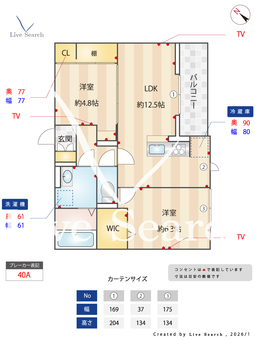 Luna  302 【埼玉県吉川美南】 の間取り図