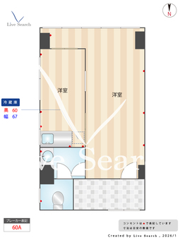 ケイディビル 101 【神奈川県北久里浜】 の間取り図