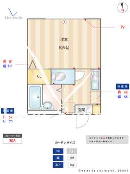 ラージヒル杉山Ⅱ 202 【東京都大岡山】 の間取り図