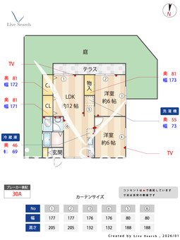 ベルドール 101 【神奈川県横浜線　鴨居駅　徒歩12分】 の間取り図