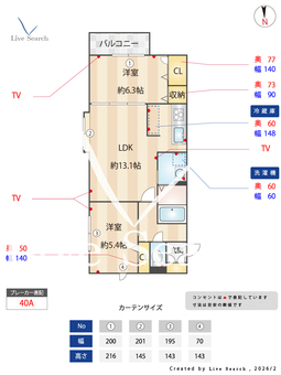 エターナルステージ 201 【大阪府寺田町駅】 の間取り図
