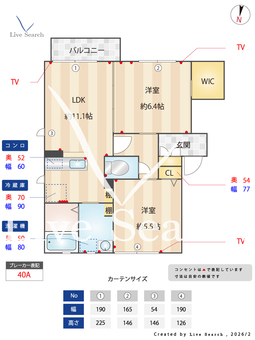 フォレストコート 201 【茨城県水戸駅】 の間取り図