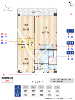 第2三城ハイツ 608 【福岡県JR　南福岡駅】 の間取り図