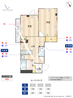 ドミールホンダ 201 【東京都蒲田駅】 の間取り図