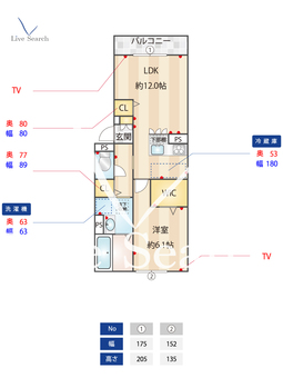orchidea　大鳥  103 【大阪府阪和線　鳳駅　】 の間取り図