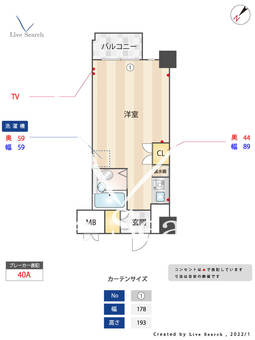 カーネ西早稲田 403 【東京都早稲田駅】 の間取り図